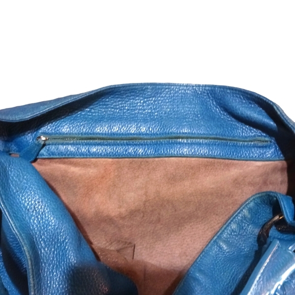 Bottega Veneta Large Luxury Hobo Bag Turquois Pebble Leather Woven Shouder Bag - Picture 6 of 14